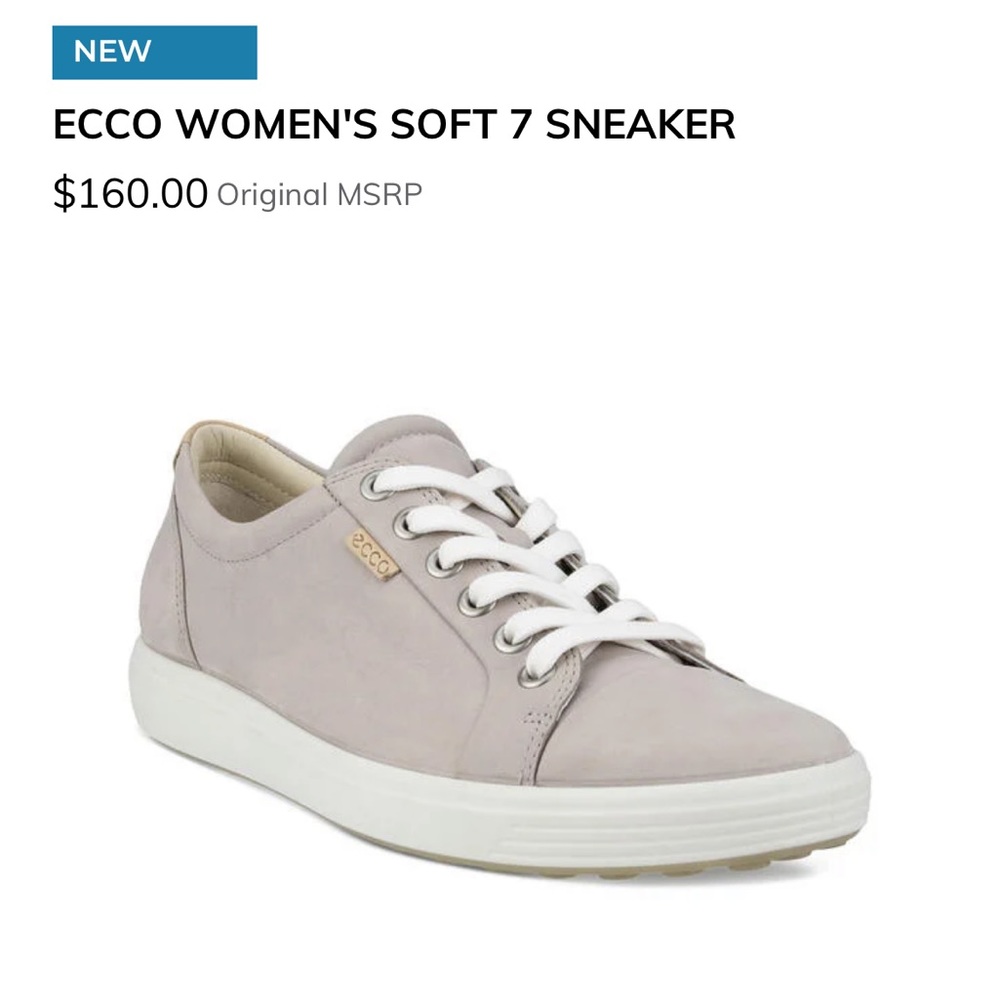ECCO WOMEN'S SOFT 7 SNEAKER NWOT